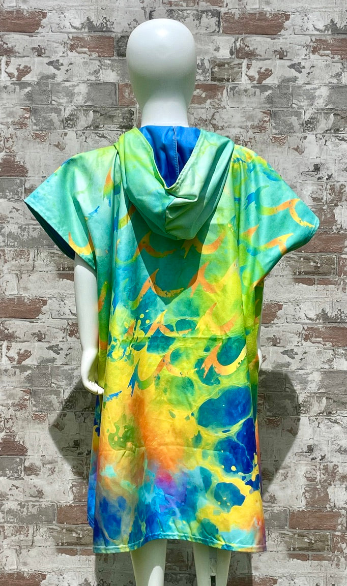 Fluro Wave Poncho Towel