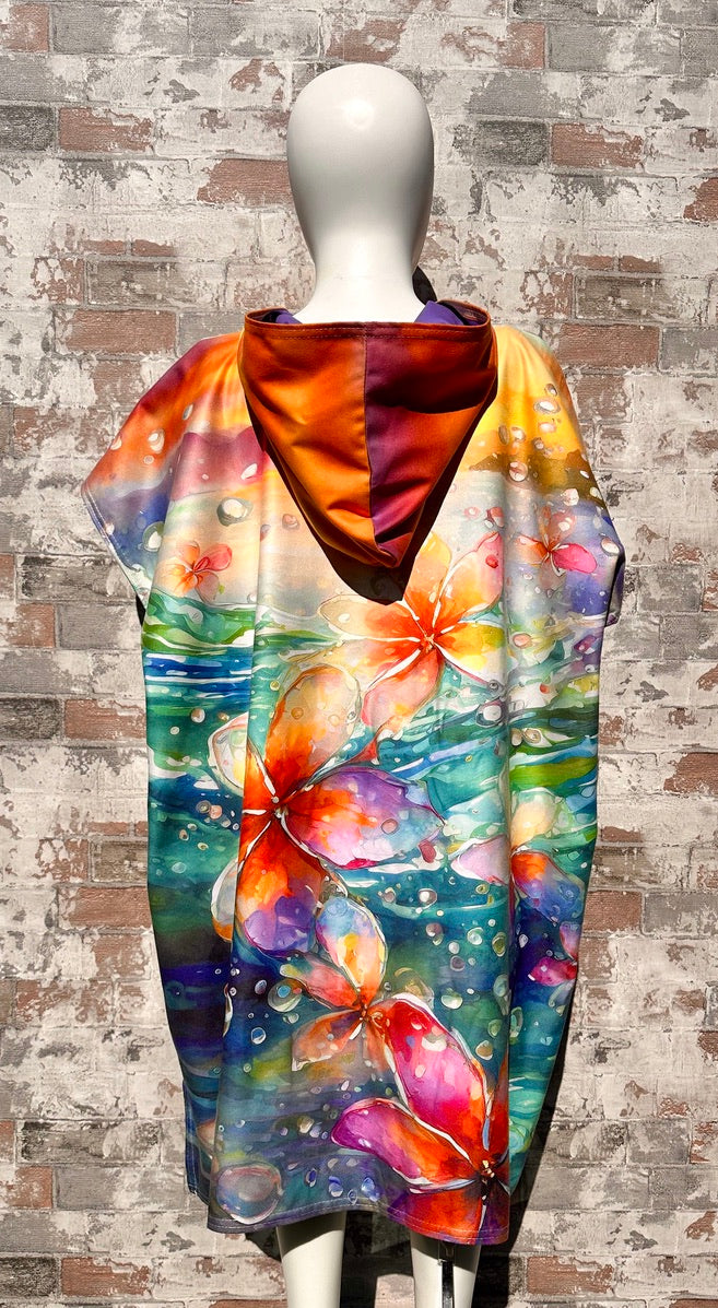 Frangipani Poncho Towel