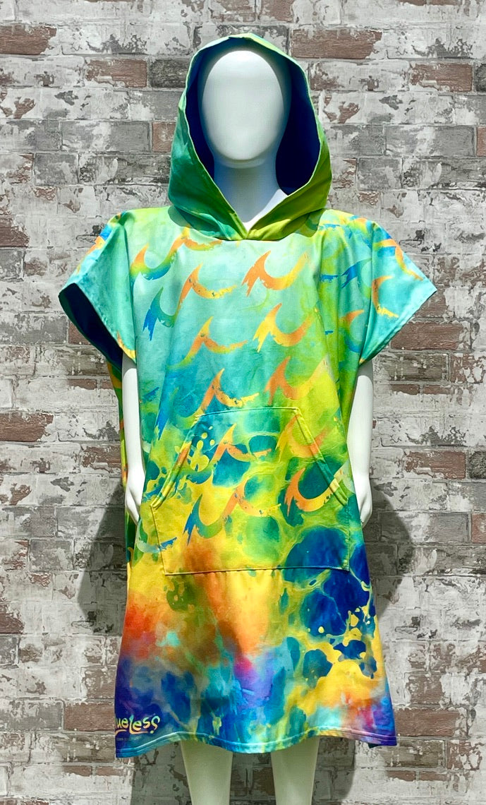 Fluro Wave Poncho Towel