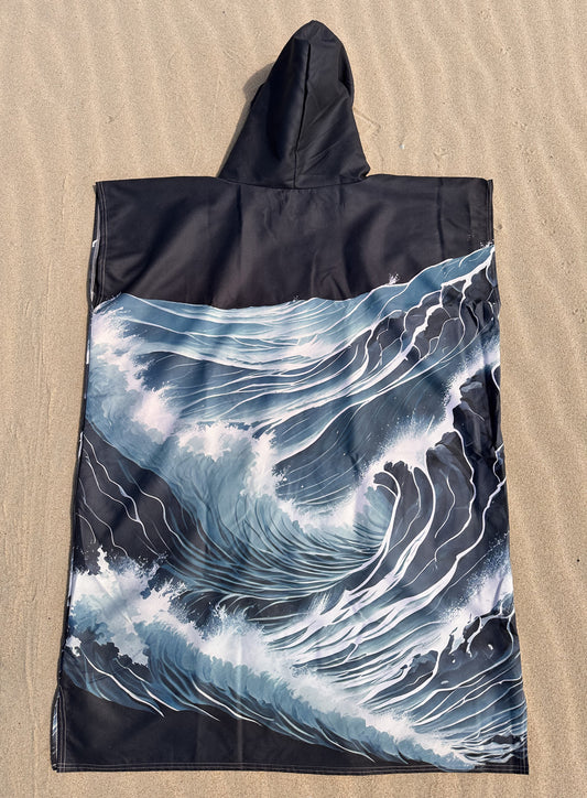 Stormy Wave Poncho Towel