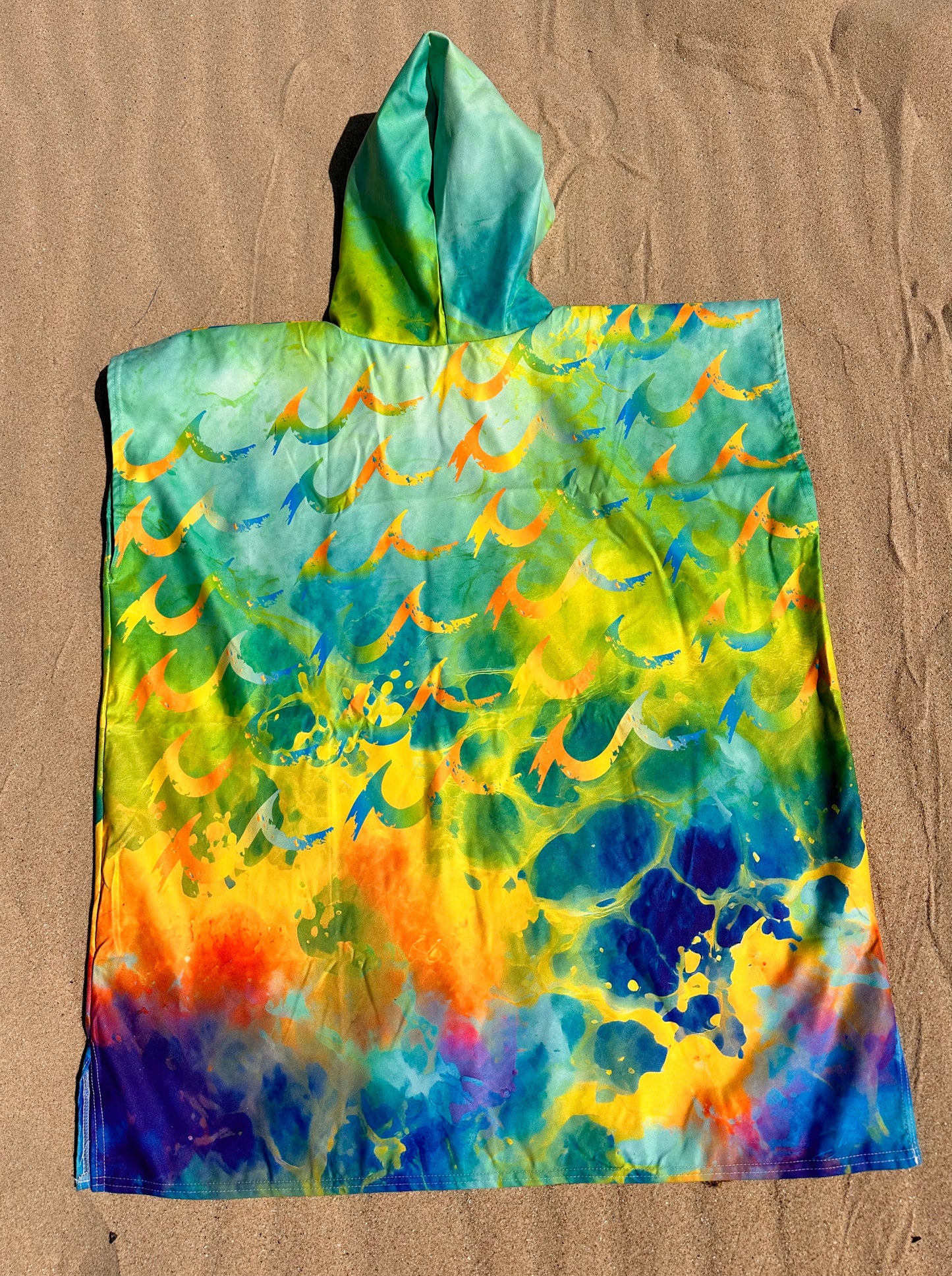 Fluro Wave Poncho Towel