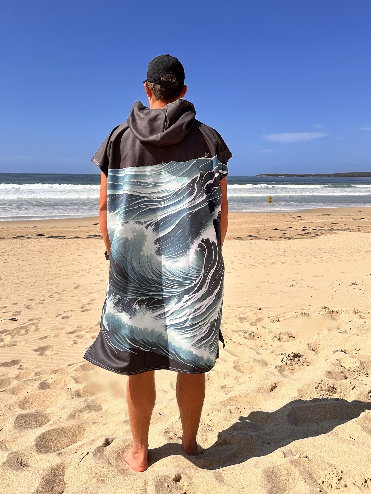 Stormy Wave Poncho Towel