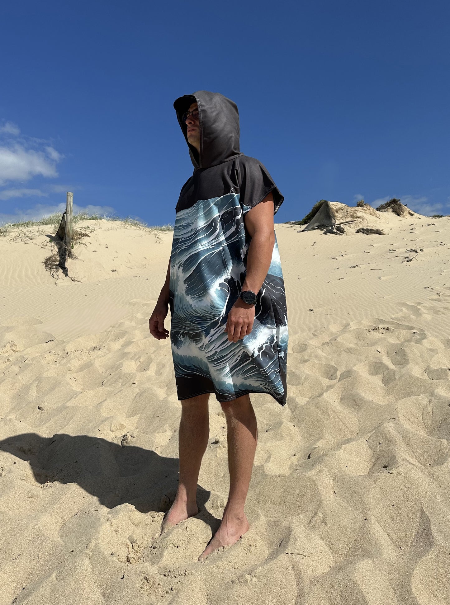 Stormy Wave Poncho Towel