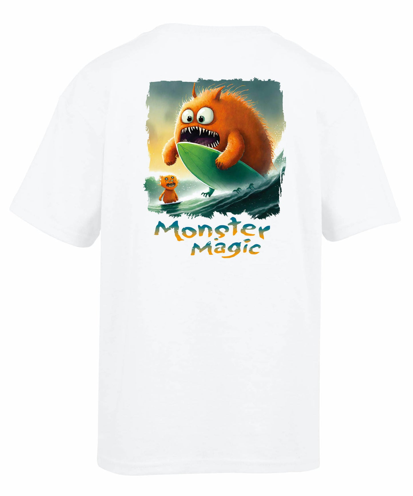 Kids Orange Monster Tee