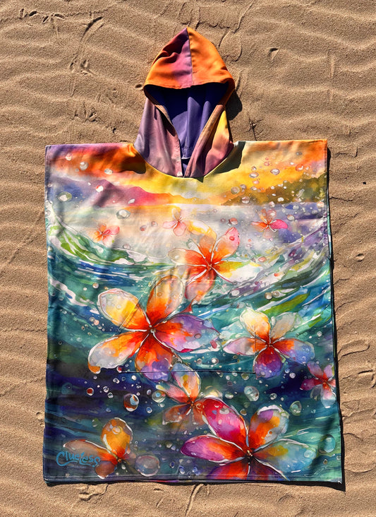 Frangipani Poncho Towel