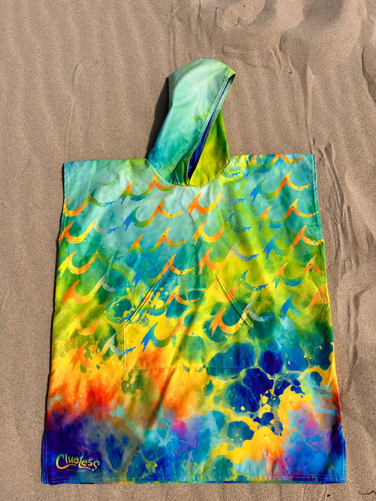 Fluro Wave Poncho Towel