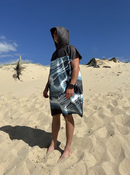 Stormy Wave Poncho Towel