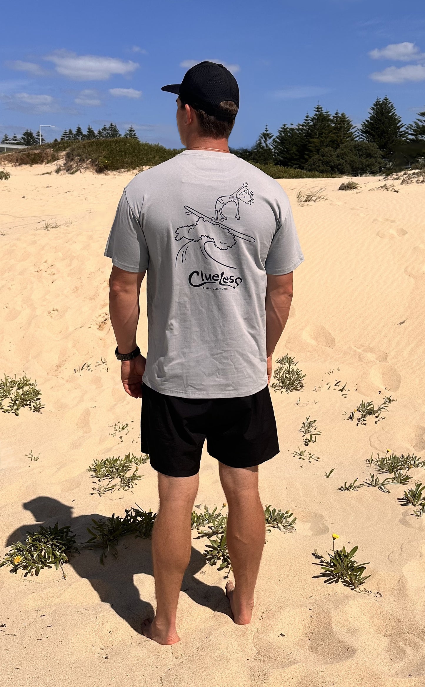 Mens Clueless Surfer Tee